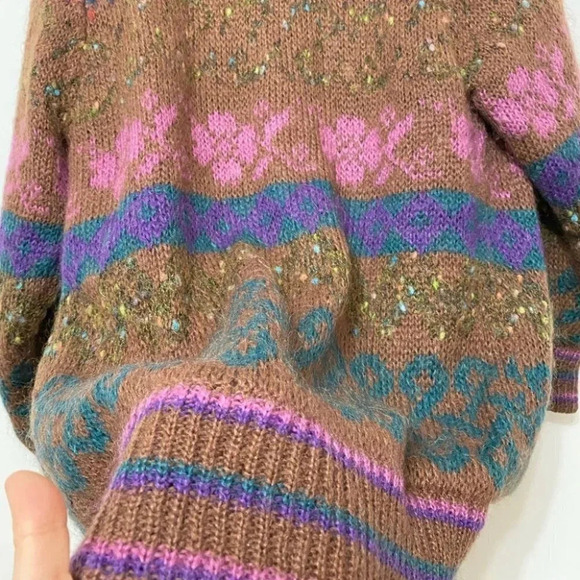 Vintage - Made  in Japan Abstract Wool Blend Shacket - Picture 9 of 12